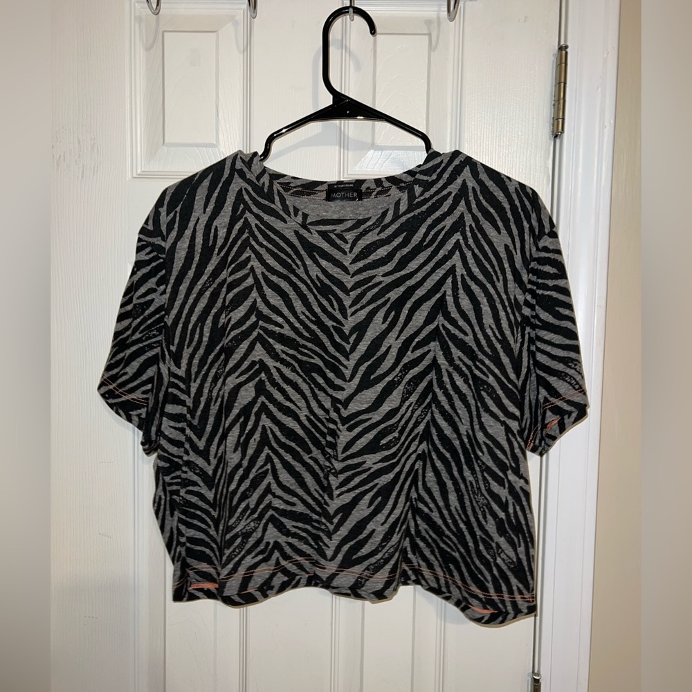 Revolve Printed Cropped Tee
